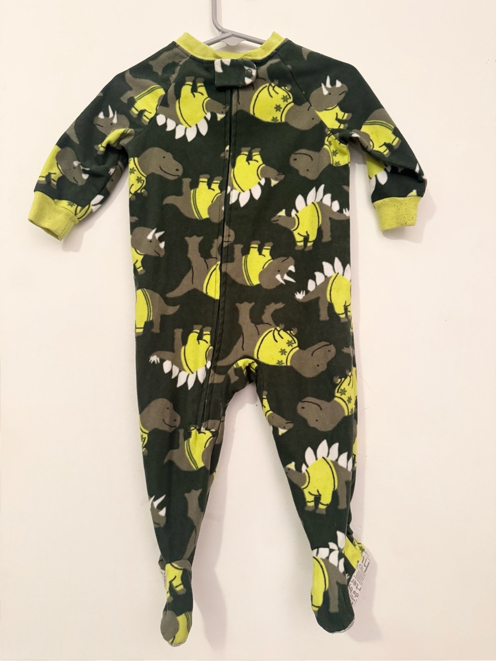 Carter’s Infant Boys Fleece Dinosaurs Wearing Sweaters Footsie Pajama